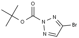 tert-butyl 4-bromo-2H-1,2,3-triazole-2-carboxylate Struktur