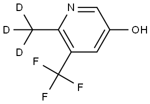 6-(methyl-d3)-5-(trifluoromethyl)pyridin-3-ol Struktur