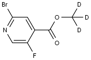 methyl-d3 2-bromo-5-fluoroisonicotinate Struktur