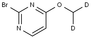 2-bromo-4-(methoxy-d2)pyrimidine Struktur