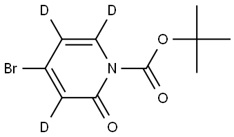 tert-butyl 4-bromo-2-oxopyridine-1(2H)-carboxylate-3,5,6-d3 Struktur