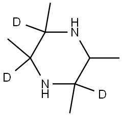 2,3,5,6-tetramethylpiperazine-2,3,5-d3 Struktur