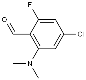 4-Chloro-2-(dimethylamino)-6-fluorobenzaldehyde Struktur