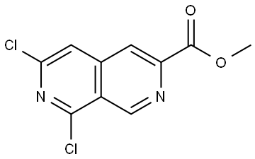 methyl 6,8-dichloro-2,7-naphthyridine-3-carboxylate Struktur