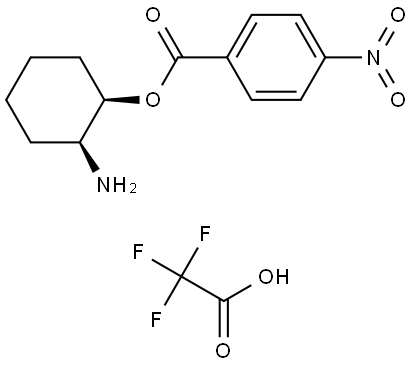 (1R,2S)-2-aminocyclohexyl 4-nitrobenzoate 2,2,2-trifluoroacetate Struktur