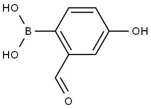 4-hydroxy-2-formylphenylboronic acid Struktur