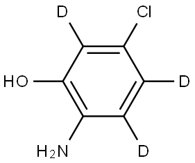 2-amino-5-chlorophen-3,4,6-d3-ol Struktur