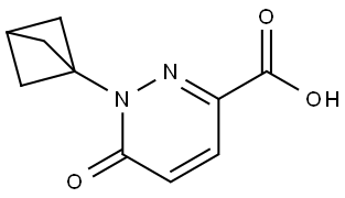 1-(bicyclo[1.1.1]pentan-1-yl)-6-oxo-1,6-dihydropyridazine-3-carboxylic acid Struktur