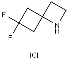 6,6-Difluoro-1-azaspiro[3.3]heptane hydrochloride Struktur