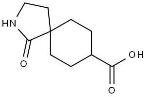 1-oxo-2-azaspiro[4.5]decane-8-carboxylic acid Struktur