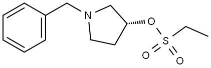 (3R)-1-benzylpyrrolidin-3-yl] ethanesulfonate Struktur