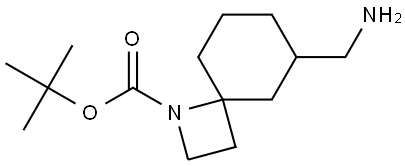 tert-butyl 6-(aminomethyl)-1-azaspiro[3.5]nonane-1-carboxylate Struktur