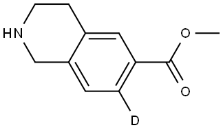 Methyl 1,2,3,4-tetrahydroisoquinoline-6-carboxylate-d1 Struktur