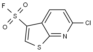 Thieno[2,3-b]pyridine-3-sulfonyl fluoride, 6-chloro- Struktur