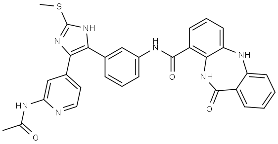 EGFR kinase inhibitor 3 Struktur