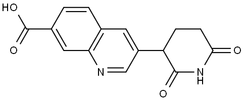 3-(2,6-Dioxopiperidin-3-yl)quinoline-7-carboxylic acid Struktur