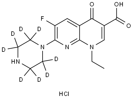 Enoxacin-d8 hydrochloride Struktur