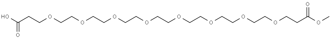 COOH-PEG8-COOMe Struktur