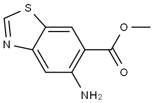 6-Benzothiazolecarboxylic acid, 5-amino-, methyl ester Struktur