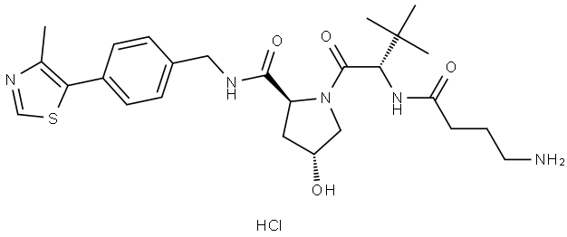 (S,R,S)-AHPC-C3-NH2 hydrochloride/VH032-C3-NH2 Struktur