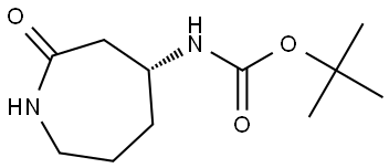 tert-butyl N-[(4R)-2-oxoazepan-4-yl]carbamate Struktur