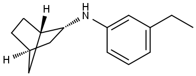 endo-N-(3-ethylphenyl)norbornan-2-amine Struktur