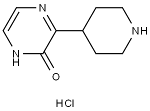 3-(4-piperidyl)-1H-pyrazin-2-one hydrochloride Struktur