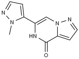 6-(2-methylpyrazol-3-yl)pyrazolo[1,5-a]pyrazin-4-ol Struktur