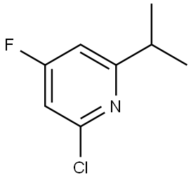 2-chloro-4-fluoro-6-isopropylpyridine Struktur