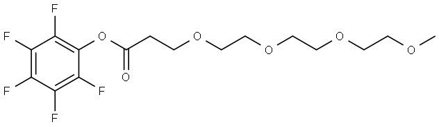 m-PEG4-PFP ester Struktur