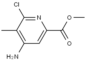 methyl 4-amino-6-chloro-5-methylpicolinate Struktur