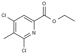 ethyl 4,6-dichloro-5-methylpicolinate Struktur