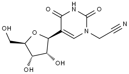 N1-Cyanomethyl pseudouridine Struktur