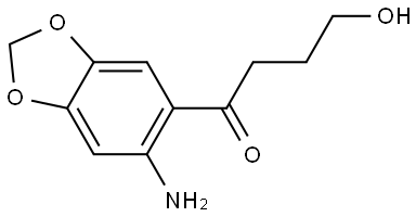 1-(6-Aminobenzo[d][1,3]dioxol-5-yl)-4-hydroxy-1-butanone Struktur