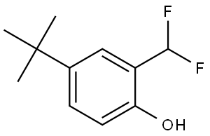 4-(tert-butyl)-2-(difluoromethyl)phenol Struktur