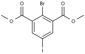 dimethyl 2-bromo-5-iodoisophthalate Struktur