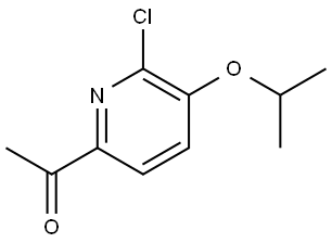 1-(6-chloro-5-isopropoxypyridin-2-yl)ethanone Struktur