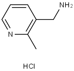 3-Pyridinemethanamine, 2-methyl-, hydrochloride (1:1) Struktur