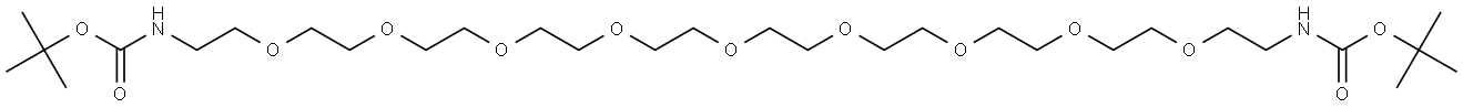 Boc-NH-PEG9-NH-Boc Struktur