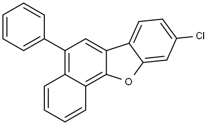 9-Chloro-5-phenylnaphtho[1,2-b]benzofuran Structure