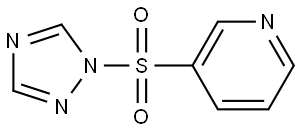 Pyridine, 3-(1H-1,2,4-triazol-1-ylsulfonyl)- Struktur