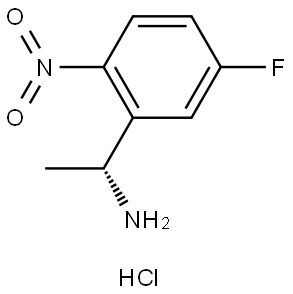 (R)-1-(5-fluoro-2-nitrophenyl)ethan-1-amine hydrochloride Struktur