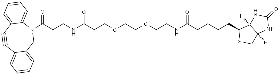 DBCO-NHCO-PEG2-Biotin Struktur