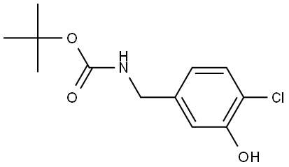 tert-Butyl (4-chloro-3-hydroxybenzyl)carbamate Struktur