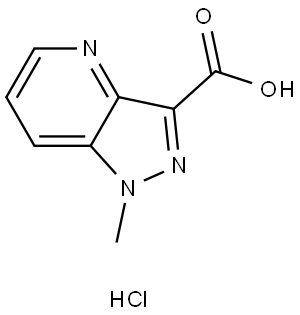 1H-Pyrazolo[4,3-b]pyridine-3-carboxylic acid, 1-methyl-, hydrochloride (1:1) Struktur