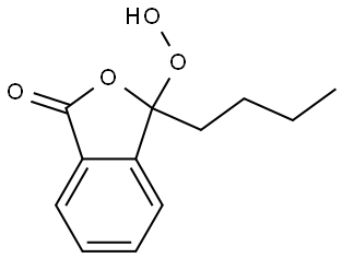 3-butyl-3-hydroperoxyisobenzofuran-1(3H)-one Struktur