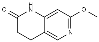 1,6-Naphthyridin-2(1H)-one, 3,4-dihydro-7-methoxy- Struktur