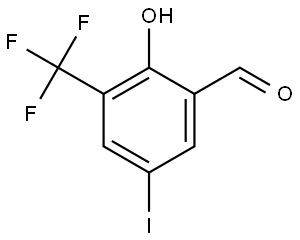 2-Hydroxy-5-iodo-3-trifluoromethyl-benzaldehyde Struktur