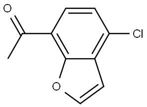 Ethanone, 1-(4-chloro-7-benzofuranyl)- Struktur