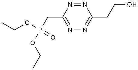 OH-CH2CH2-Tetrazine-CH2-PO(OEt)2 Struktur